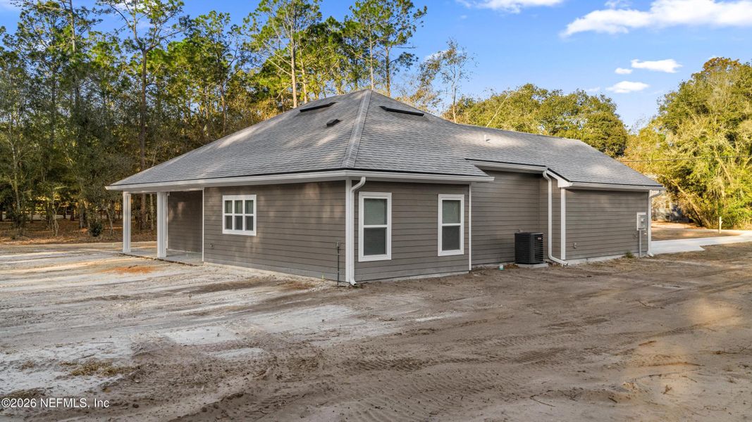 Exterior details and patio area of a home in , Keystone Heights (Image 3). Exterior details and patio area of a home in , Keystone Heights (Image 3).