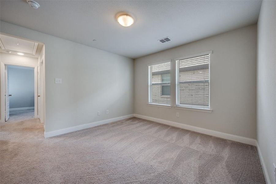 Flexible bonus room works well as a home office or second living space, game room, media room, exercise room, or playroom.