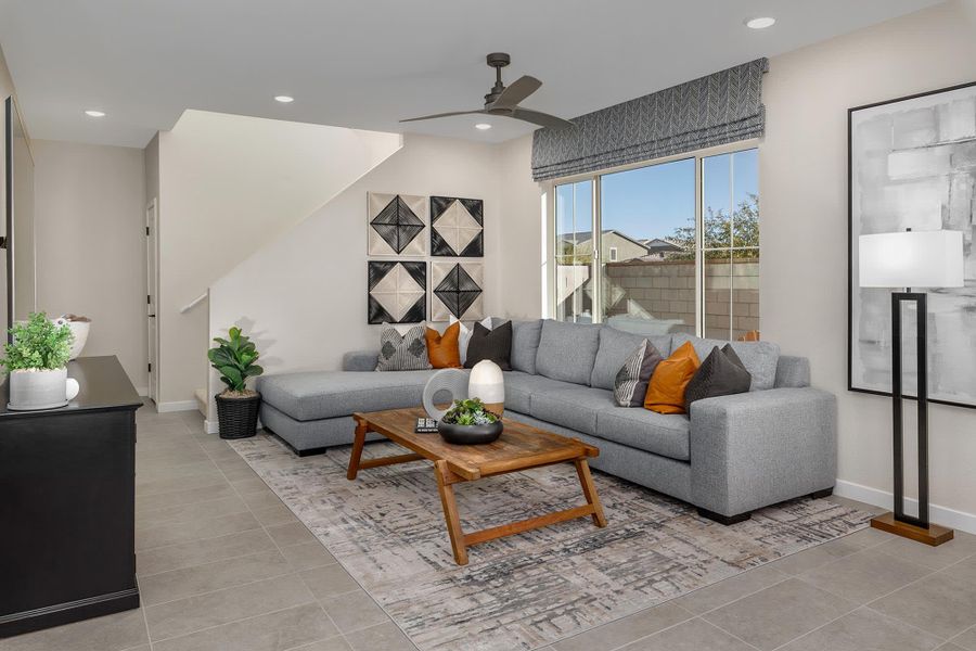 Great Room | Davidson | Rev at Eastmark | Mesa, AZ | Landsea Homes