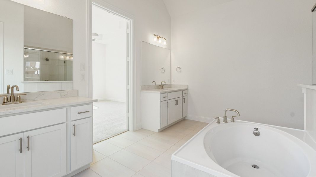 Representative furnished interior of a home built from the Vanderbilt by DRB Homes in Brookewater, Rosenberg (Image 12).