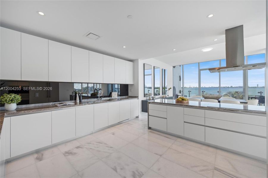 Furnished interior view inside a new home in , Miami (Image 11).