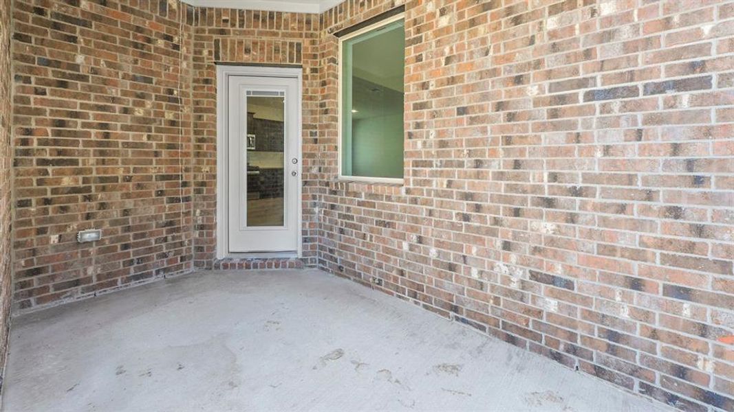 Exterior details and patio area of a home in Lilybrooke at Legacy Hills, Celina (Image 2). Exterior details and patio area of a home in Lilybrooke at Legacy Hills, Celina (Image 2).