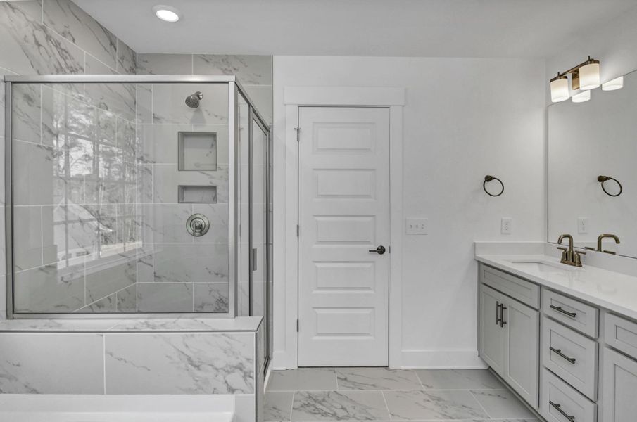 Furnished interior view inside a new home in Clubside Reserve at Summerlake, Lexington (Image 32).