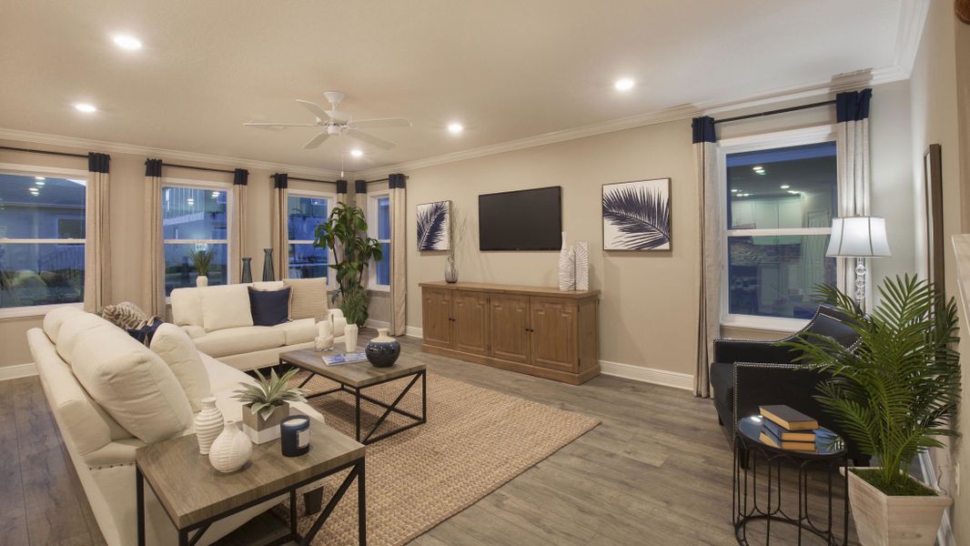 Representative furnished interior of a home built from the Carlisle by Maronda Homes in Malabar Springs, Palm Bay (Image 58).