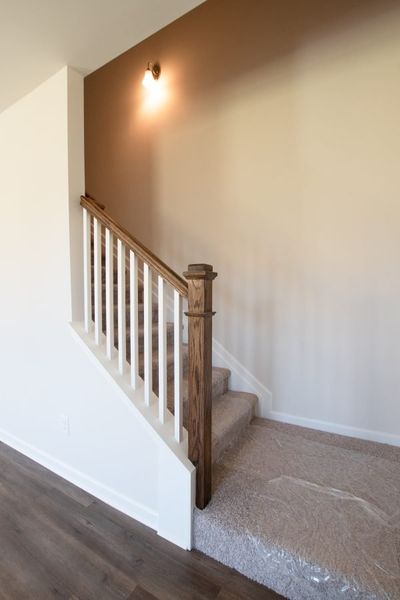 Representative unfurnished interior of a home built from the Fairfax by Piedmont Residential in Falls Creek, Flowery Branch (Image 13).