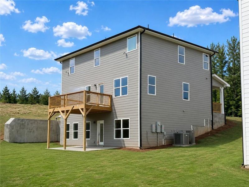 Exterior details and patio area of a home in Thunder Ridge, Dawsonville (Image 2). Exterior details and patio area of a home in Thunder Ridge, Dawsonville (Image 2).