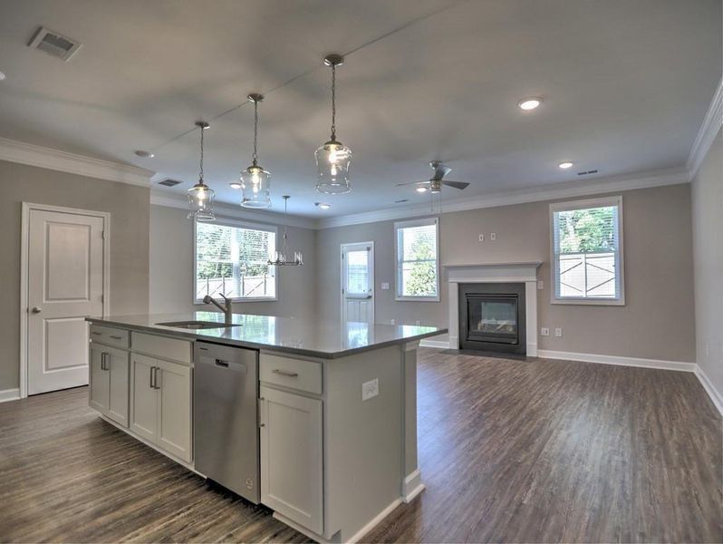 Furnished interior view inside a new home in East Park Village, Kennesaw (Image 17).