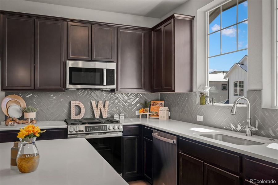 Furnished interior view inside a new home in Revel Crossing at Wolf Ranch – The Ascent Collection, Colorado Springs (Image 9).