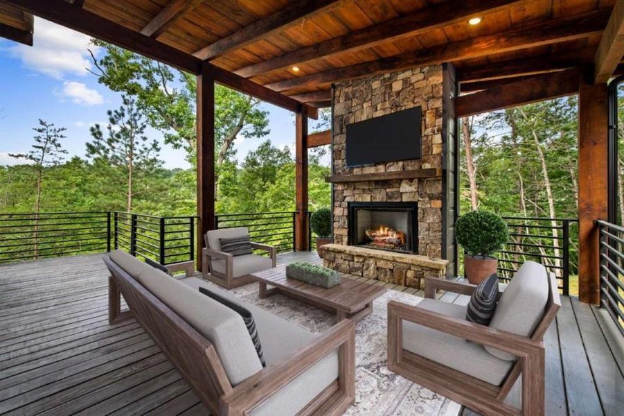 Exterior details and patio area of a home in , Mineral Bluff (Image 28). Exterior details and patio area of a home in , Mineral Bluff (Image 28).