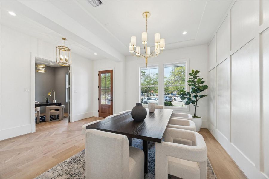 Furnished interior view inside a new home in , Houston (Image 8).
