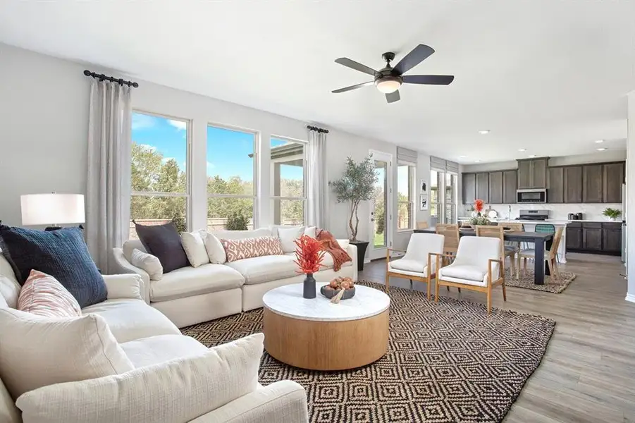 Furnished interior view inside a new home in , Princeton (Image 4).