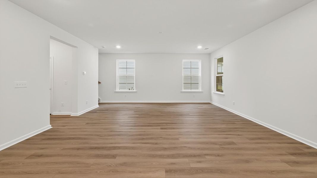 Spacious, unfurnished interior of a new home in Creekside at Andrews, Summerville (Image 18). Spacious, unfurnished interior of a new home in Creekside at Andrews, Summerville (Image 18).
