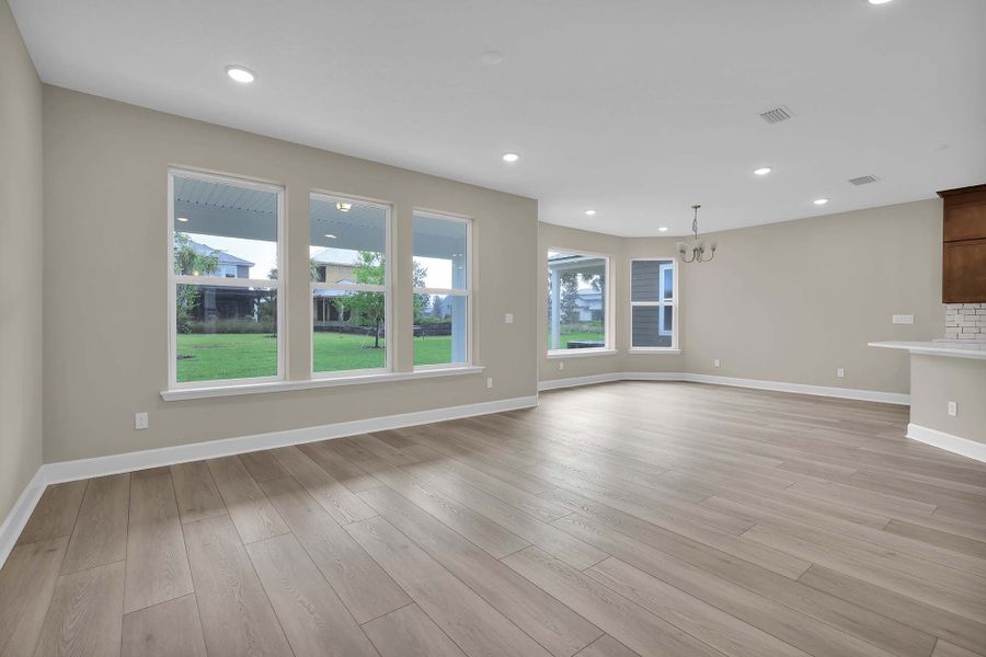 Representative unfurnished interior of a home built from the The Juniper by Providence Homes (Florida) in Reflections at Nocatee, Nocatee (Image 13). Representative unfurnished interior of a home built from the The Juniper by Providence Homes (Florida) in Reflections at Nocatee, Nocatee (Image 13).