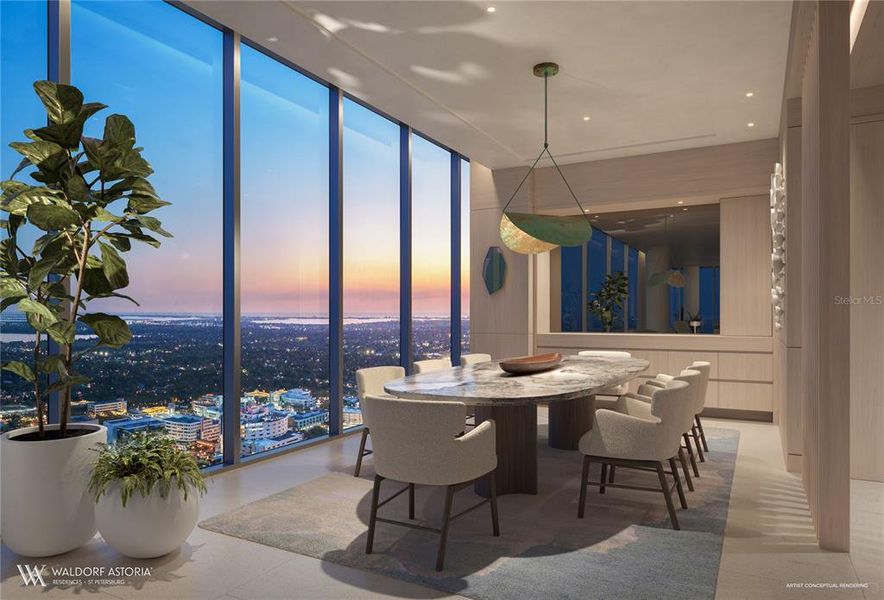 Furnished interior view inside a new home in , St. Petersburg (Image 6).