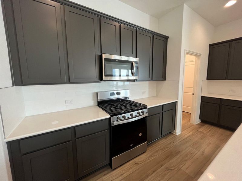 42" painted cabinets with crown molding