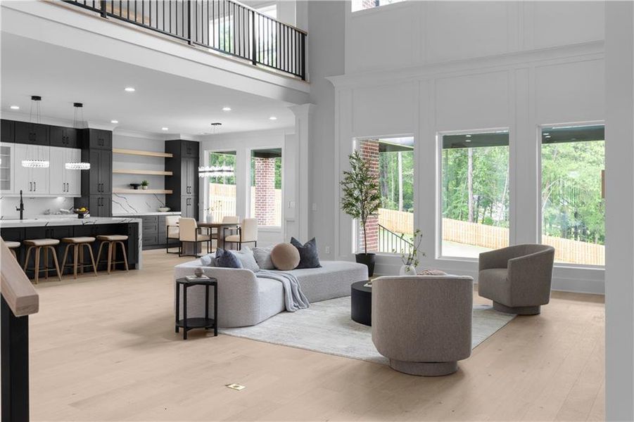 Furnished interior view inside a new home in , Buford (Image 14). Furnished interior view inside a new home in , Buford (Image 14).