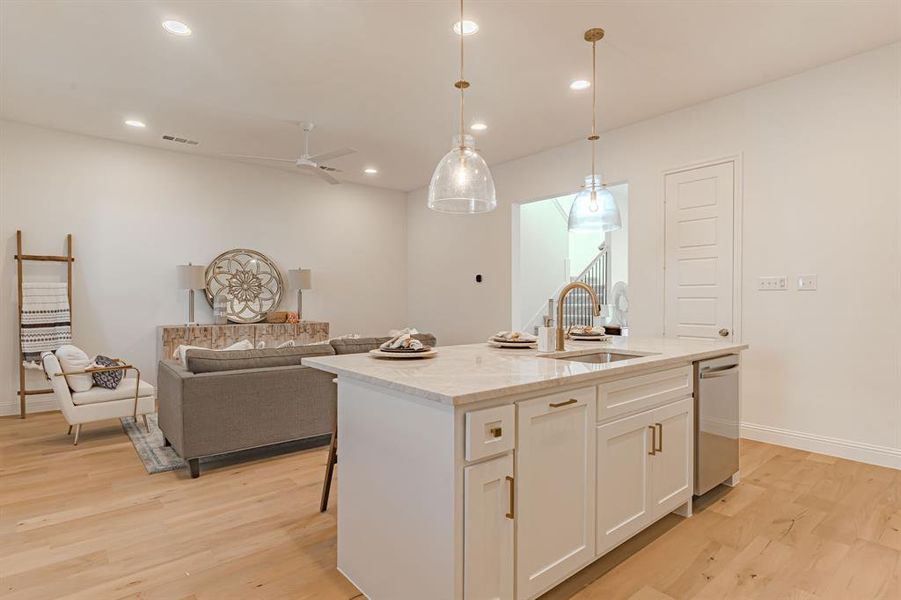 Furnished interior view inside a new home in , Aledo (Image 8).