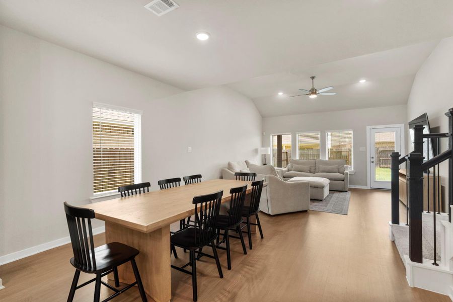 Casual dining space with natural light Casual dining space with natural light