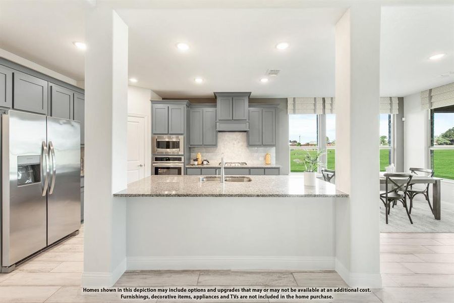 Furnished interior view inside a new home in Hunters Ridge, Crowley (Image 12).