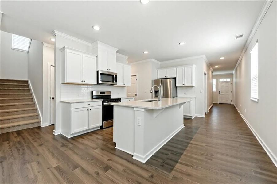 Furnished interior view inside a new home in , Acworth (Image 9).