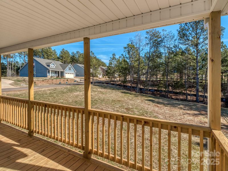 Covered rear porch