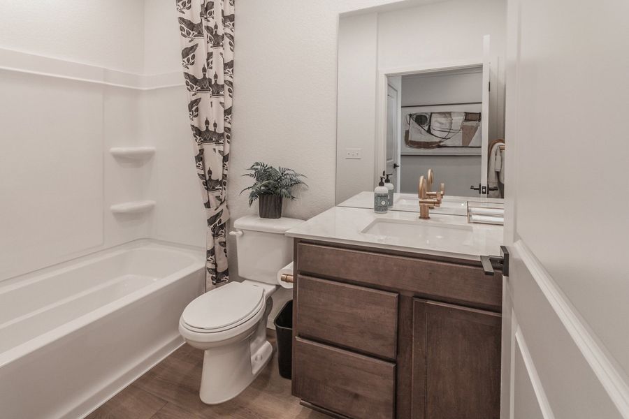 Representative furnished interior of a home built from the Armstrong by Hartford Homes in Bloom, Fort Collins (Image 7).