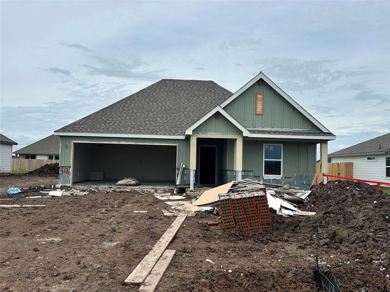 In-progress construction of a new home in , Snook, TX (Image 17).