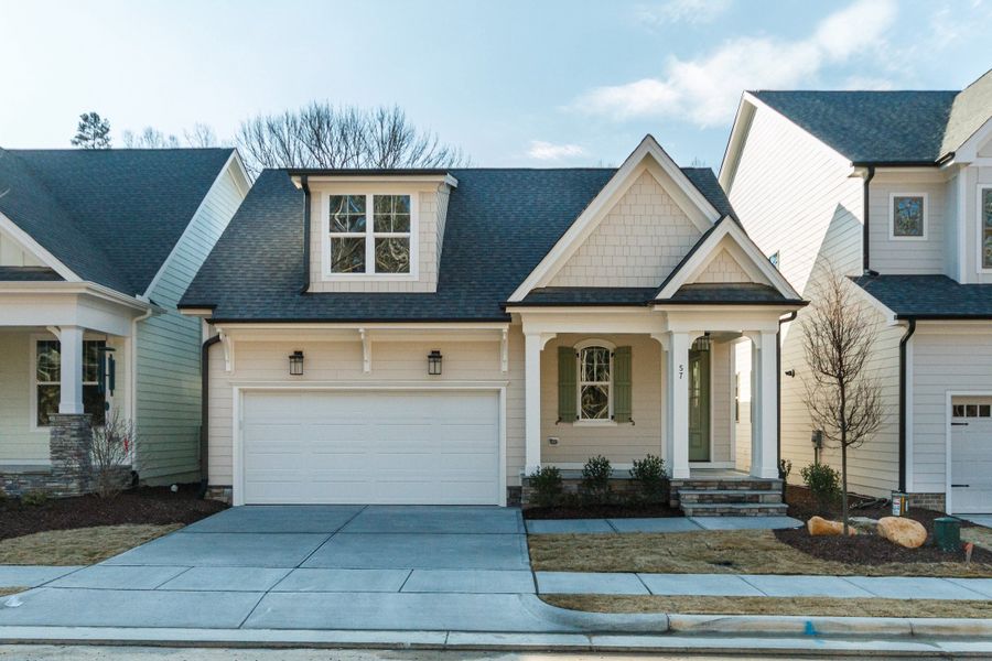 Representative exterior photo of a completed home built from the Cameron by Homes by Dickerson in Wendell Falls, Wendell, NC (Image 21). Representative exterior photo of a completed home built from the Cameron by Homes by Dickerson in Wendell Falls, Wendell, NC (Image 21).