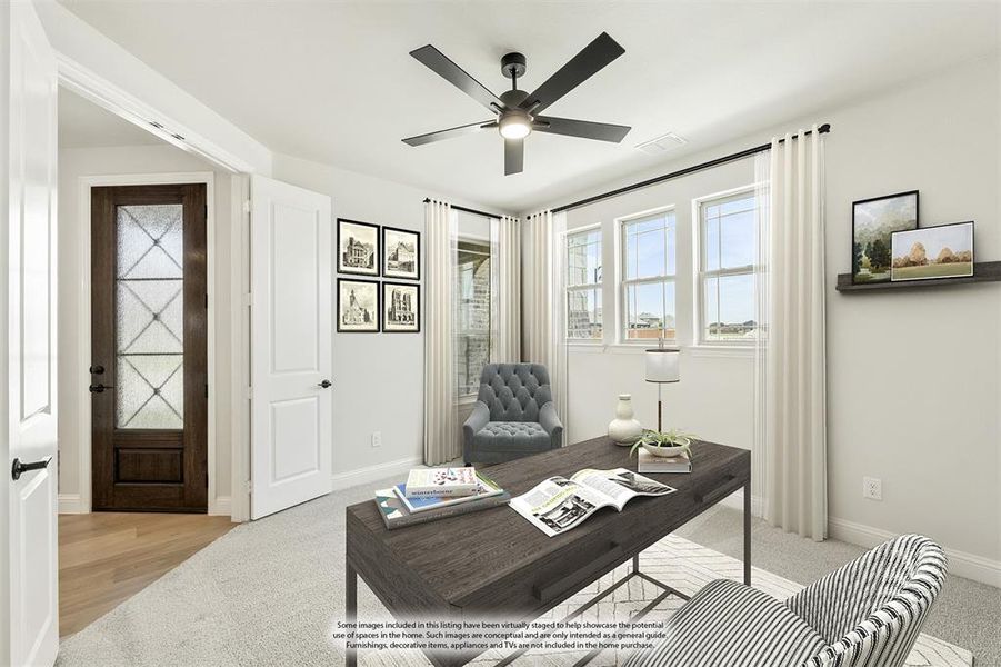 Furnished interior view inside a new home in The Oasis at North Grove 75-80, Waxahachie (Image 14). Furnished interior view inside a new home in The Oasis at North Grove 75-80, Waxahachie (Image 14).