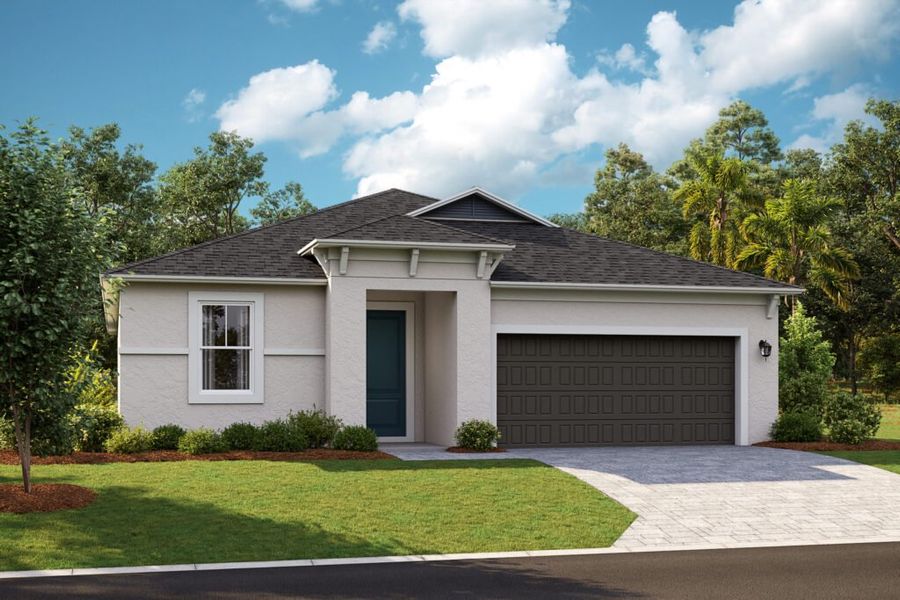 Representative exterior photo of a completed home built from the Mariposa by Casa Fresca Homes in Pasadena Woods, Dade City, FL (Image 9). Representative exterior photo of a completed home built from the Mariposa by Casa Fresca Homes in Pasadena Woods, Dade City, FL (Image 9).