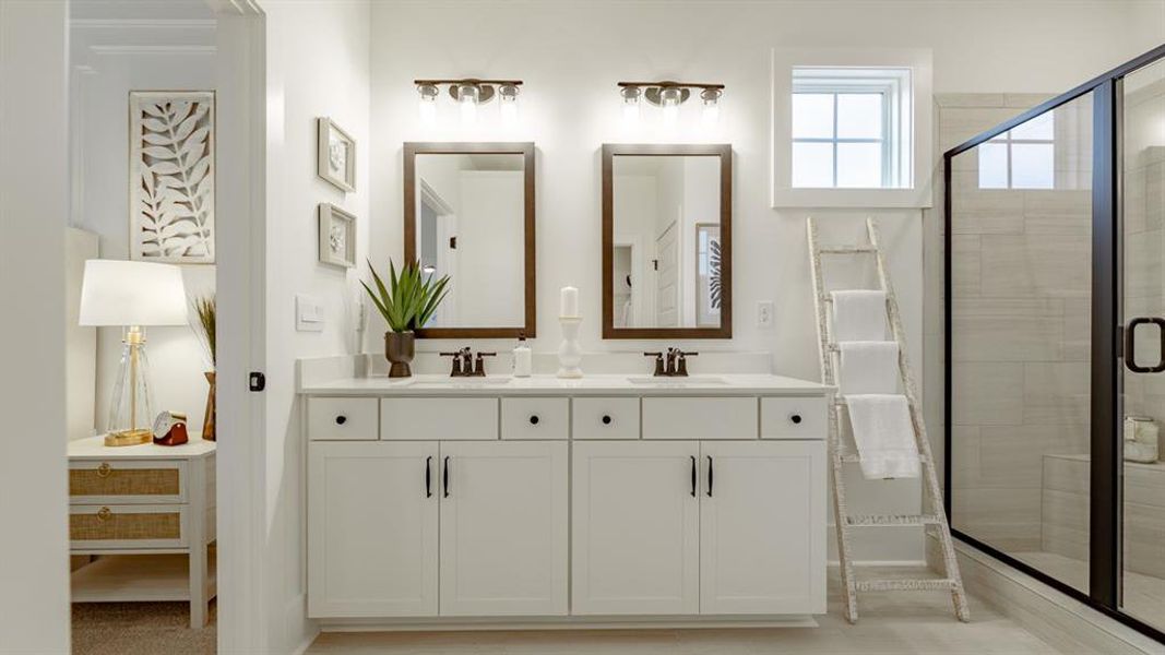 Furnished interior view inside a new home in The Village at Sandy Plains, Marietta (Image 37). Furnished interior view inside a new home in The Village at Sandy Plains, Marietta (Image 37).