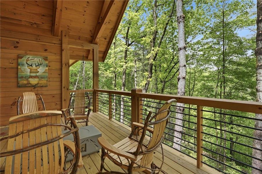 Exterior details and patio area of a home in , Ellijay (Image 2). Exterior details and patio area of a home in , Ellijay (Image 2).
