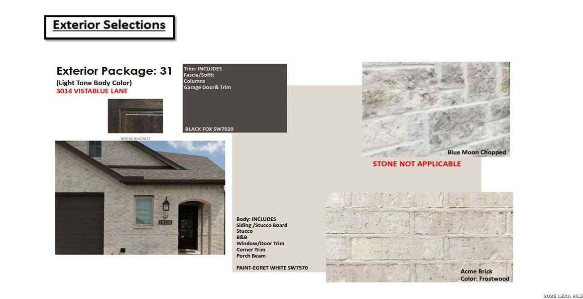 Sample of building materials used in homes in Ladera, San Antonio (Image 6).