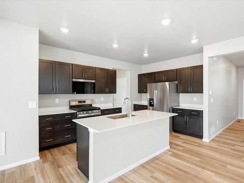 Furnished interior view inside a new home in Lake Bluff, Greeley (Image 5).