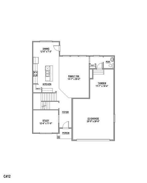 Plan C412 1st Floor