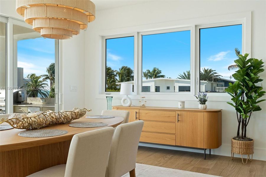 Furnished interior view inside a new home in , Key Largo (Image 13).