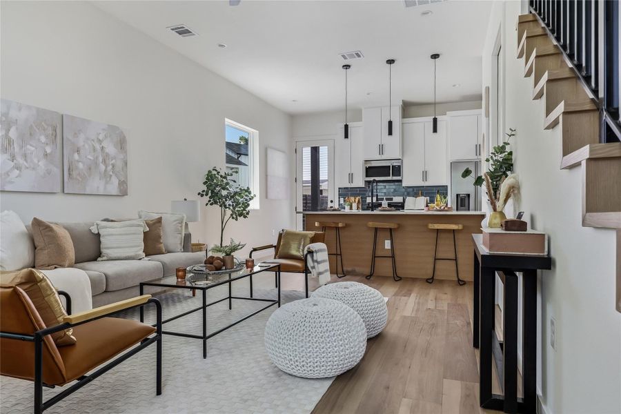 Furnished interior view inside a new home in , Austin (Image 8).