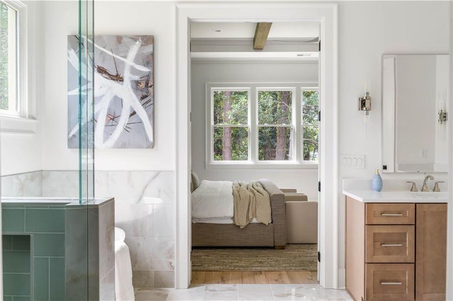 Furnished interior view inside a new home in , Marietta (Image 41).