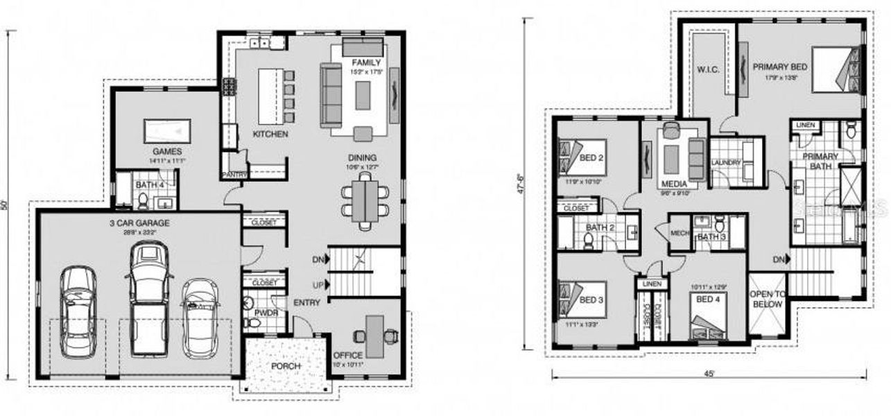 2D floor plan layout of this home in , Myakka City, FL (Image 2). 2D floor plan layout of this home in , Myakka City, FL (Image 2).