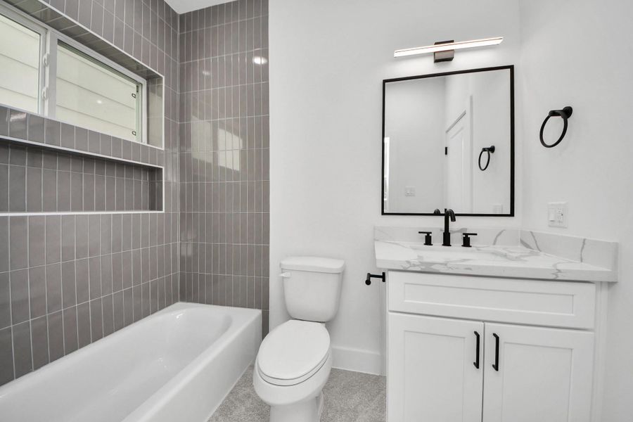 Furnished interior view inside a new home in , Houston (Image 9).