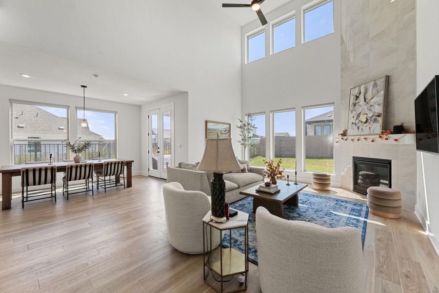 Furnished interior view inside a new home in , Austin (Image 16). Furnished interior view inside a new home in , Austin (Image 16).