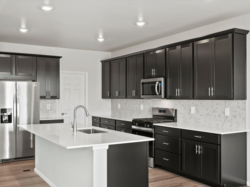 Furnished interior view inside a new home in Poudre Heights: The Alpine Collection, Windsor (Image 5).