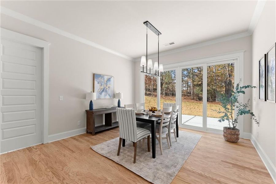 Furnished interior view inside a new home in , Gainesville (Image 9).