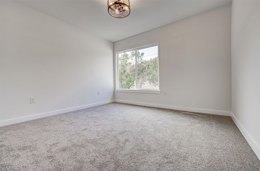 Unfurnished room featuring carpet floors