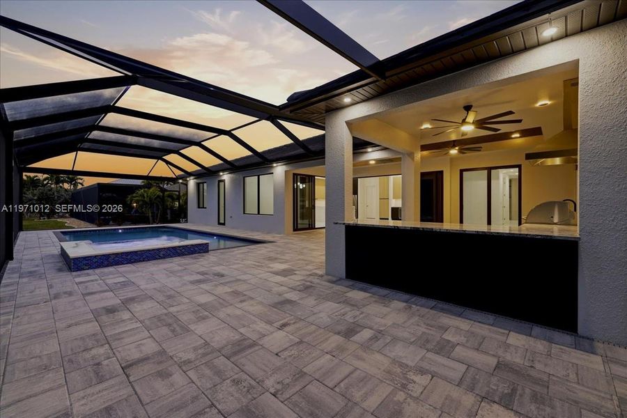 Exterior details and patio area of a home in , Cape Coral (Image 30).