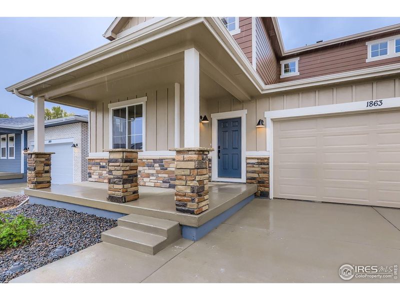 Exterior details and patio area of a home in Farmstead, Berthoud (Image 3). Exterior details and patio area of a home in Farmstead, Berthoud (Image 3).