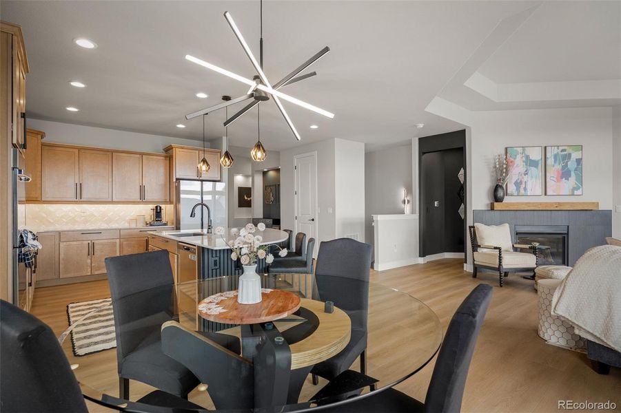 Furnished interior view inside a new home in , Colorado Springs (Image 12).