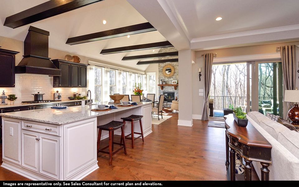 Representative furnished interior of a home built from the Dresden by CastleRock Communities in Belvoir, Fairview (Image 9).