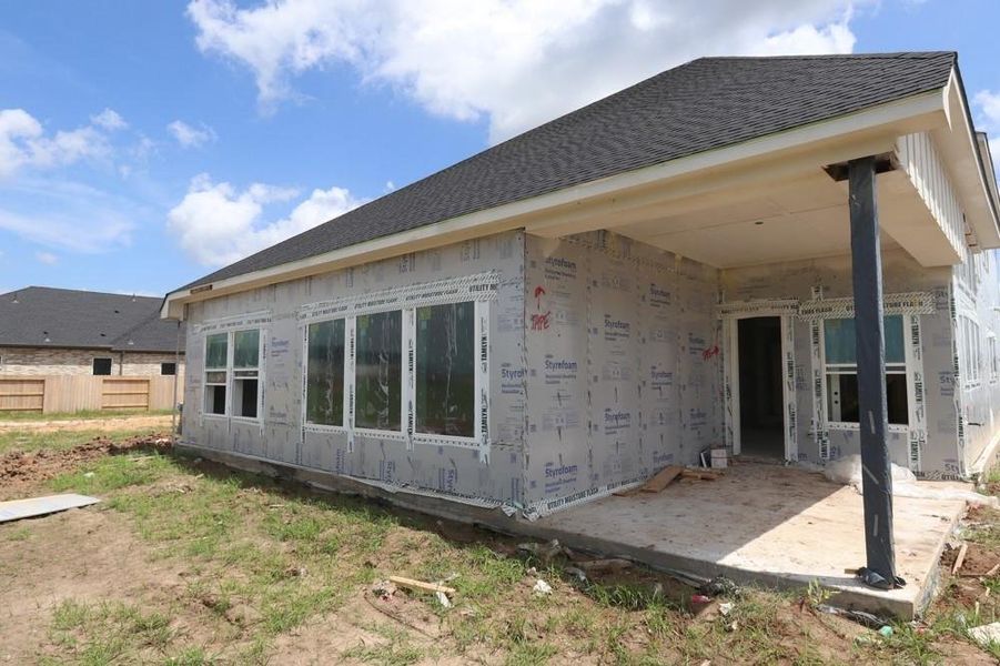 In-progress construction of a new home in Brookewater 55’ Homesites, Rosenberg, TX (Image 29).
