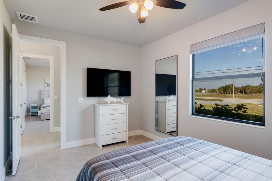 Furnished interior view inside a new home in , Cape Coral (Image 10). Furnished interior view inside a new home in , Cape Coral (Image 10).